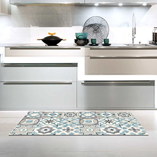 Vilber, Tapis en vinyle, KOLLAR DL 03, 50X140X0.22 cm, Bleu - 03