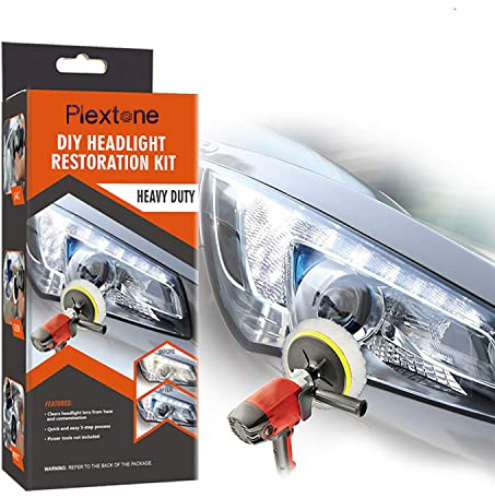 Plextone Professional Headlight Restoration Kit DIY Headlamp Brightener Car Care Repair kit Head Lense Clean(automatic) (S202) 1