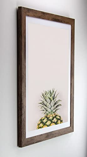 Bonito Slimline Profil Bilderrahmen Posterrahmen 50x75 cm Wildeiche Dekor 75x50 cm Puzzlerahmen Diamond Painting mit Kunstglas klar