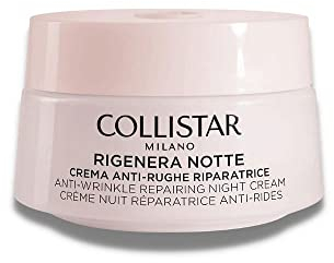 Collistar Rigenera Notte Crema Anti-Rughe Riparatrice Viso e Collo, Rigenerazione Notturna Profonda, Tutti Tipi di Pelle 50ml
