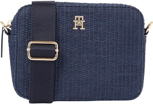Tommy Hilfiger Damen Umhängetasche City Mono Crossover Klein, Blau (Space Blue), Einheitsgröße