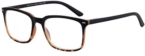ZENOTTIC Lunettes Anti-Lumière Bleue Lunettes Loupe Classiques Homme Monture de Lunettes Protection Ecrans Filtre UV Lunettes de Lecture pour les Presbytes