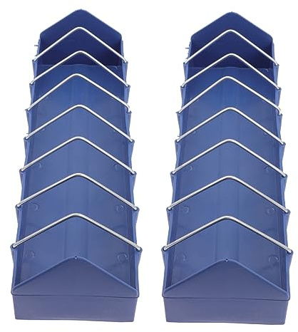 SEWOART 2pcs Pigeon Feeding Utensil Lightweight Blue Pp Bird Ground Feeder Tray Easy to Remove and Fill Birds Feeding Trough and Pigeons in Cages