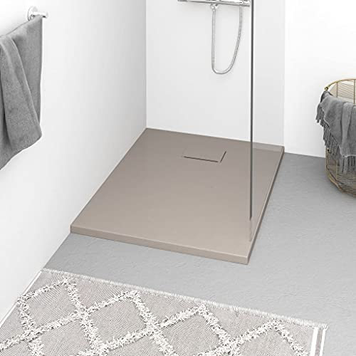 Generico Piatto Doccia in SMC Marrone 90x70 cm (8,5 kg)-Articoli di ferramenta