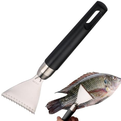 Fish Scaler Tool Fish Scraper - Stainless Steel Fish Scale Removal Tool | Effective Fish Scaler and Skin Scraper, Fish Cleaning Tool