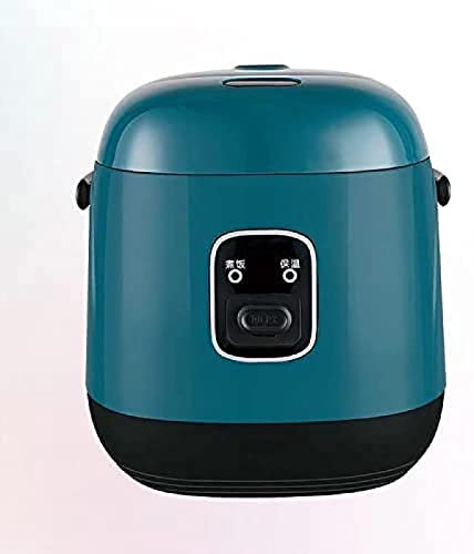 Olla Arrocera Pequeñas Ollas Arroceras De 1,2 L Calentador Eléctrico De Vapor De Alimentos Olla Multi con Olla De Arroz Antiadherente Extraíble,Green
