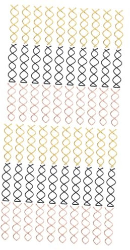 Baluue 60pcs Spiral Hairpin for Hair Styles Invisible Bun Maker Tools for Elegant Buns Updos Easy to Use Hairdressing Accessories