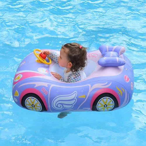 YOUWANLI Toddler Pool Float Kids Inflatable Kids Swim Seat Boat Pool Toys for Toddlers and Children (Purple)