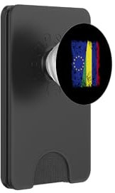 European Union Mauritius Half Flag Europe Mauritian Roots PopSockets PopWallet for MagSafe