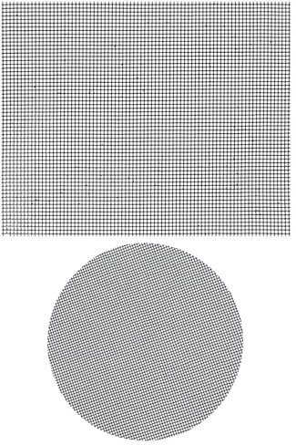 KEMUZ 2 Piezas Rejilla Barbacoa, Rejilla para Barbacoa antiadherente BBQ Esterilla Cortable para Parrilla Horno (30 * 40cm)