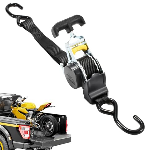 Correas de Amarre para Remolques | Correa De Trinquete Retráctil para Carga - Herramientas de Sujeción para Remolque de Carga Kayak ATV Motocicletas