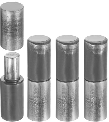 sourcing map Lot de 4 charnières à barillet soudables, 7,6 x 1,9 cm, en acier au carbone, solides et détachables, pour portail en métal, porte battante, rampe de remorque