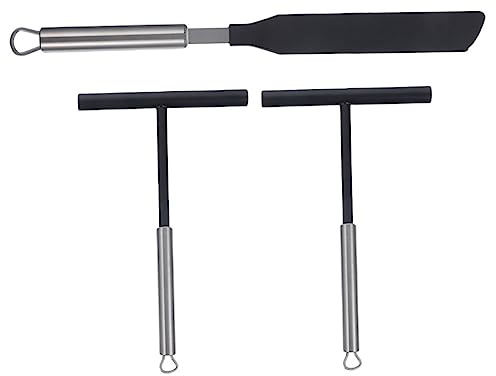 iplusmile 1 juego Esparcidor de Crepes Inoxidable Herramienta para Pancakes y Crepes Utensilios de Cocina para Uso Hogar y Restaurantes