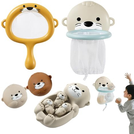 Animales de baño - Juego de animales de juguete acuático para la bañera - Juguetes educativos flotantes educativos para cumpleaños infantiles y piscina