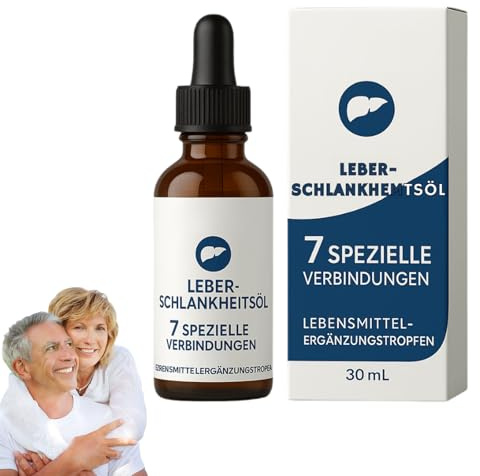 Leber-Schlankheitsöl, Natürliche Körperpflege Tropfen, Leber Orale flüssigkeit, Leberentgiftungstropfen, Peptid Komplex Serum, Natürliche pflanzlichen Extrakten 30ML (1 Stück)