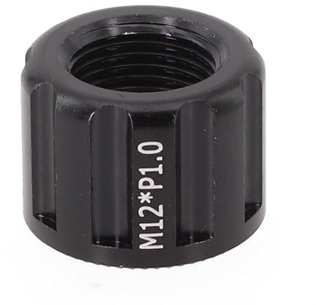 Fahrrad-Achsmutter M15 Gewinde P1 0 P1 5 P1 75 für sicheren Sitz auf 12/15 mm Steckachsennaben, Wellenkappe (M12 x 1,0 mm)