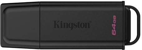 Memoria Pen Drive Kingston Datatraveler Exodia Portable Dtxg2/64 - Usb 64 Gb 3.2 Gen 1 - Nero