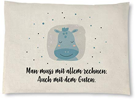 Reelax.me Kirschkernkissen, Körnerkissen für die Mikrowelle mit dem guten Rechnen – Mutmacher-Geschenk für Männer & Frauen – in Handarbeit hergestellt – Geschenkidee als Kühlkissen oder Wärmekissen