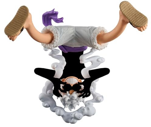 Statue Luffy Gear 5 avec Lunettes 15 Cm