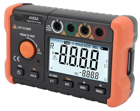 VC4105A 0,1Ω ~1999Ω Tester di Resistenza di Terra Strumento di Misurazione della Resistenza Digitale Tensione Geodetica 0V ~1000V Tensione Fotovoltaica 0V ~ ±1500V