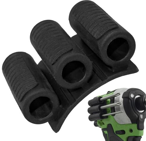 Punta per fondina, supporto per punte da trapano, supporto per punte da trapano - Organizer per fondina per utensili da trapano, robusto organizzatore di punte autoadesivo da 3 m per progetti fai da