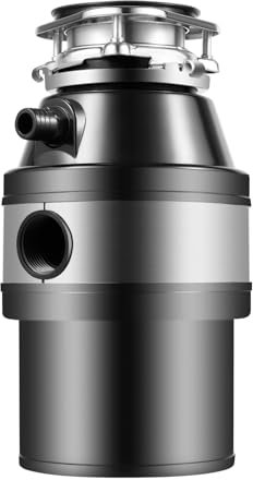 HUSPOO 560 W, tritatutto da cucina professionale, 1,2 l, max. 3400 giri/min, per scarico e lavastoviglie per la lavorazione di residui di cibo