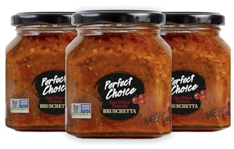 Perfect Choice Sundried Tomato Bruschetta - Ready-to-Serve Dip 9.9 oz (Pack of 3)