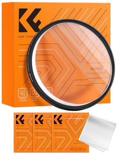K&F CONCEPT 82mm Filtre Effet Spécial-Prismatique Linéaire 5 Prismes pour Objectif Appareil Photo