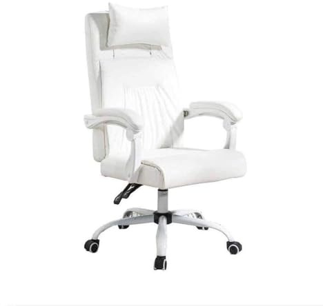 HTERWQEA Silla ejecutiva ergonómica Oficina con Respaldo Alto y Ruedas silenciosas, cómoda Silla giratoria for Juegos computadora, Ideal for Deportes electrónicos, en casa Espacio Trabajo
