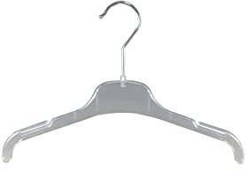 Kleiderbügel für Blusen, Wäsche, Kinder, FO1, 33 cm, transparent, NEU, 20 Stück