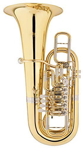 Lechgold FT-20/6L F-Tuba lackiert, Modell: FT-20/6L, 2 links), 6-21 | 6 Zylinderventile (4 rechts, 5. Ventil mit verlängertem Halbton, 6. Ventil verlängertem Ganzton, Konische Bohrung: 19, 6 - 21