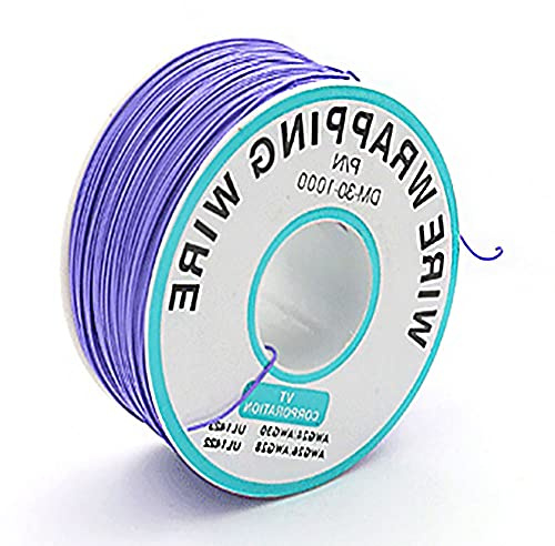 Kabellehre, 30 AWG, 0,25 mm, solider Draht, farbig, für elektrische Leitungen, Elektronik-Set, verseilter verzinnter Kupferdraht, flexibel und weich