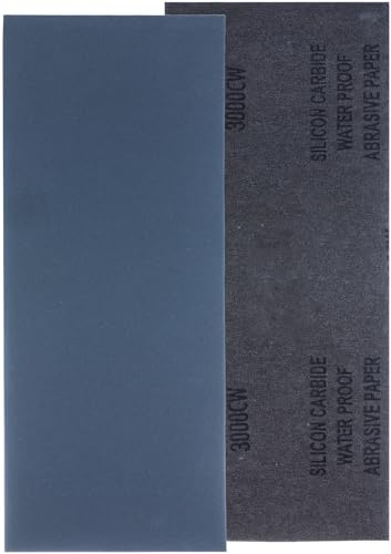 YoiYee 3000 Grit Wet & Dry Sandpaper Sheets, 23 x 9.5cm, Ultra Fine Abrasive Sand Paper Roll for Wood, Metal, Plastic, Glass, Stone and Wall Sanding, 10 Pack