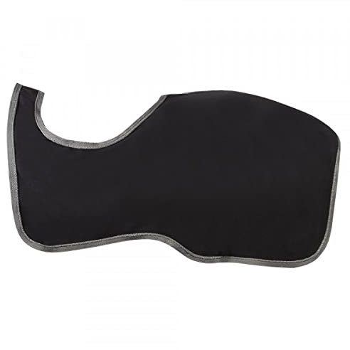 PFIFF 102985 Ausreitdecke Fleecedecke Pferdedecke, Antipeeling Fleece, Schwarz Full