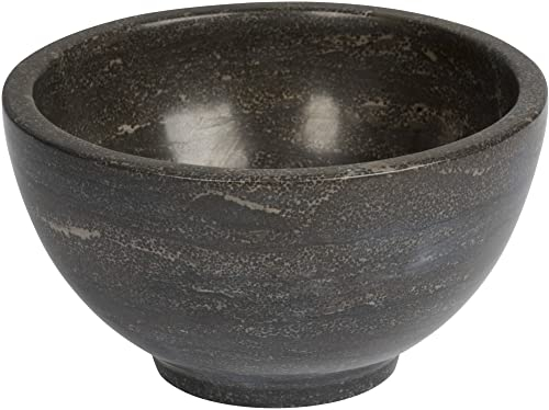Saqu Nature Collection Waschbeckenkommode rund 20 cm - Naturstein - Waschbecken für Unterschrank, Waschtisch für Gäste WC
