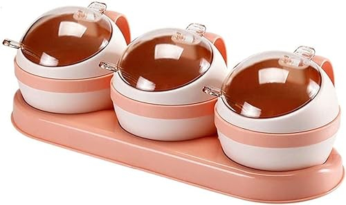 Lata de condimentos Caja de condimentos de cocina Recipiente de condimentos con tapa Caja de condimentos Frasco de condimentos para el hogar Adecuado para el hogar Restaurante Cocina Frasco de espec