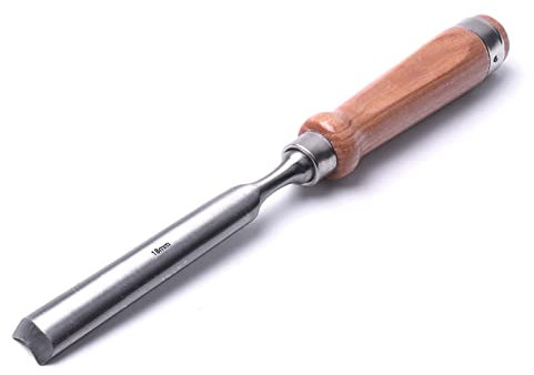 Samnuerly Chrome Vanadium SteelCarpenter Half Round Woodworking Chisel Set Wood Carving Gouge Tool Chisels (Size : 18mm) (4PCS) (18mm)