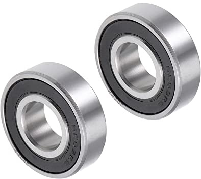 CoCud Tief Rille Kugel Lager 203PP (6203-2RS) Modell 17mm ID 40mm AD 12mm Dicke Karbonstahl Doppel Versiegelt Lager - (Anwendungen: für Motor Skateboards Rollen Räder) 2Stk