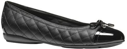 Geox Ballerines Plates D Annytah B pour Femme, Noir, 38 EU