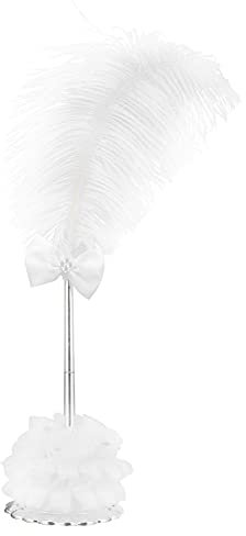 Gavigain Wedding Feather Signing Pen, Feather Pen Vintage Feather Signing Pen Federkiel Kugelschreiber mit Halter für Hochzeit Meeting Office Present Events Home