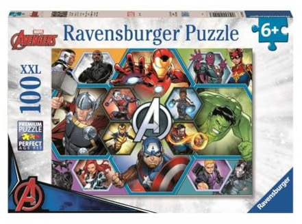 Ravensburger Marvel Avengers 100 Piece Jigsaw Puzzles for Kids Age 6 Years Up