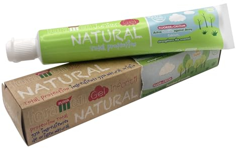 Dentifricio ecologico per bambini, 1100 PPM al fluoro + calcio