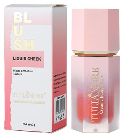 Walopola Fard à joues liquide, crème gel, crème liquide, gel crème, waterproof, super Dewy Liquid Fard à joues et yeux, crème longue durée et résistante aux frottements