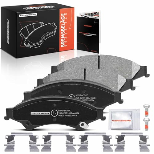 Frankberg Brake Pad Set incl. 4x Pads Front | Compatible with Ranger TKE 2.0 EcoBlue 4x4 2.2 TDCi 4x4 2.2 TDCi 3.2 TDCi 4x4 2011-2025 Replace# 1723538