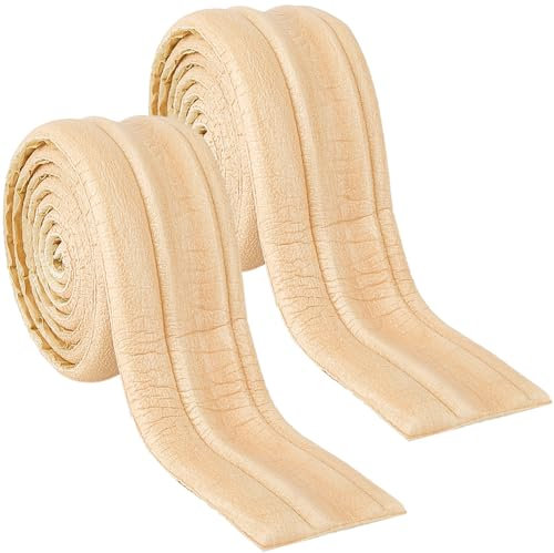 GORGECFAFT 2 Rolle 2.35 m X 83mm Flexible Spiegel Wandsockelleisten Rahmenlinien Für Zuhause Abziehen Und Aufkleben Schaumstoff 3D Tapetenbordüre Selbstklebende Einfarbige Fußleistenleiste DIY Möbelde