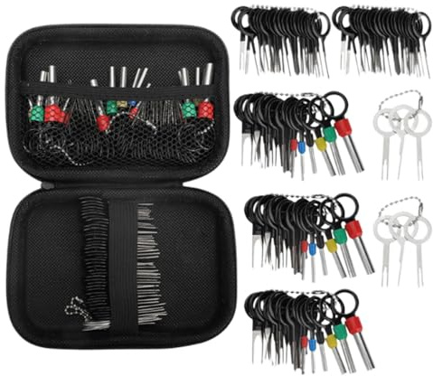 Depinning Tool Kit Automotive, Terminal Removal Tool Kit - Werkzeugsatz zum Entfernen von Kabelklemmen,Werkzeug zum Entfernen von Anschlüssen, Kfz-Elektrowerkzeuge für Frauen, Männer, Erwachsene