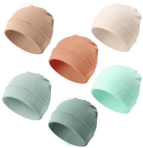 DRESHOW Bebé Beanie Sombrero para Unisex Gorro de Recién Nacidos Niño Pequeño Sombrero Hospital Cálido para Bebés Niños y Niñas de 0-3 Meses