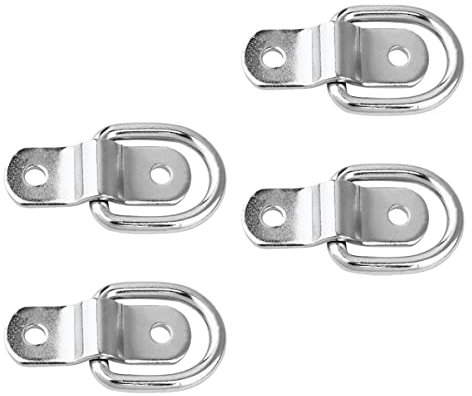 PRETYZOOM 4 Piezas Hebilla Tipo d Para Remolque Anillas d De Hierro Para Amarre Para Remolques