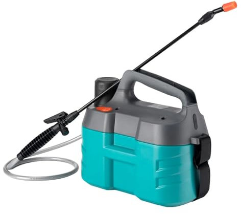 Spruzzatore Elettrico, Spruzzatore elettrico da 5 litri, spruzzatore a pompa con batteria ricaricabile da 2200 mAh, annaffiatoio automatico Mister USB