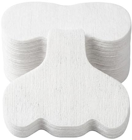 100 tiras de nariz desechables de algodón no tejidas de color blanco, parches de tóner comprimido para cuidado facial de spa